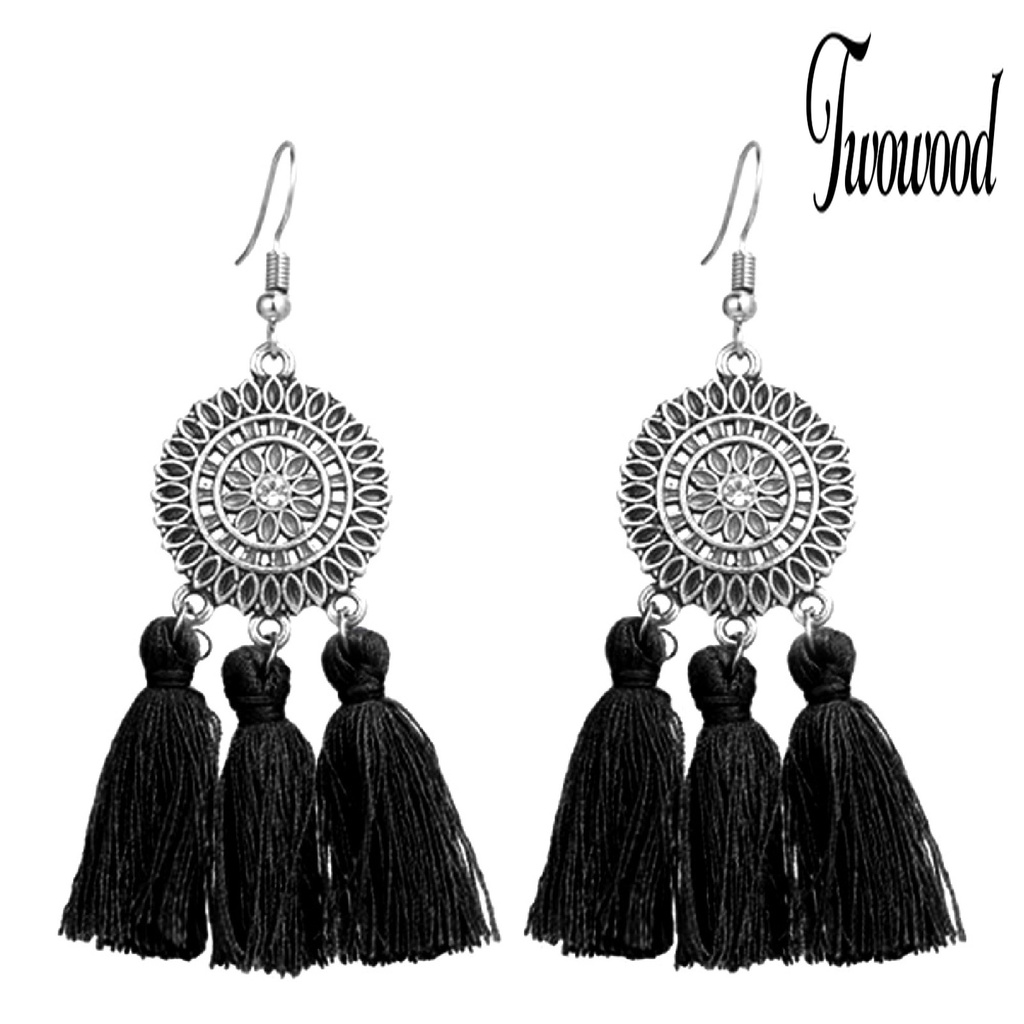 Anting Rumbai Menjuntai Bentuk Bunga Matahari Bahan Alloy Gaya Bohemian Untuk Ulang Tahun