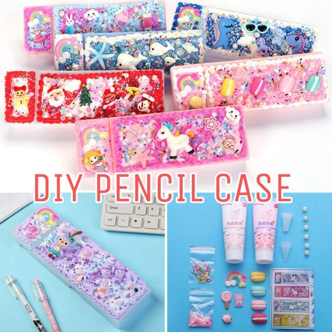 

BAJUKIDDIE DIY PENSIL CASE TEMPAT PENSIL MAINAN ANAK DEKORASI IMPORT