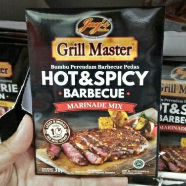 

Jay's Kitchen Grill Master Hot and Spicy Barbecue Marinade Mix 30 gr Bumbu Perendam Barbeque