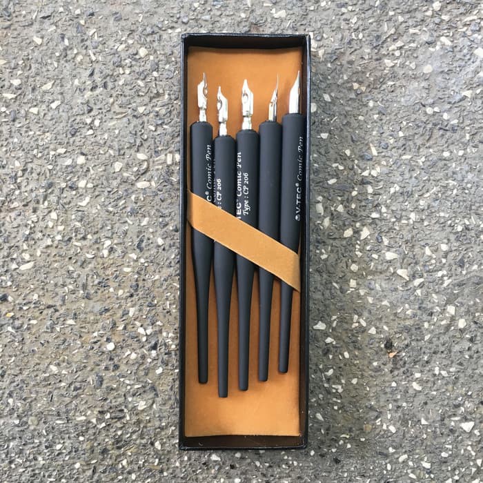 

Stok Ready V Tec Comic Pen Set 5 CP 206 Calligraphy Pen Pena Komik Limited