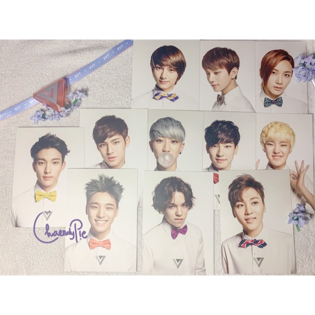 Postcard Seventeen Official Album 17 Carat Ver.White