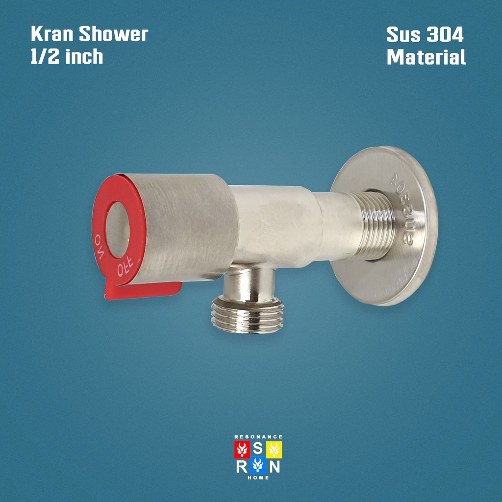 Kran Shower Single SUS 304 I Stop Keran Cabang Stainles Steel Resonance Home