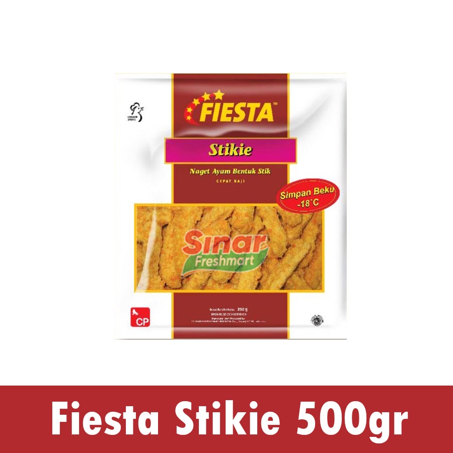 

[SINAR.FRESHMART] FIESTA STIKIE NUGGET AYAM / NUGGET STICK [500gr]