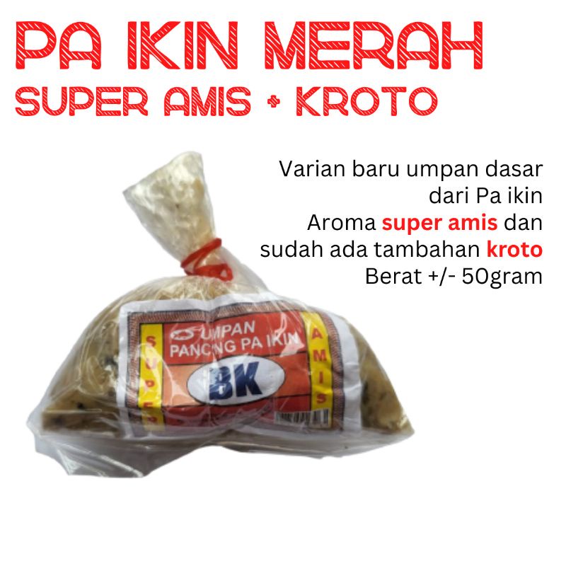 Umpan New Paikin Merah - Super Amis dan Kroto