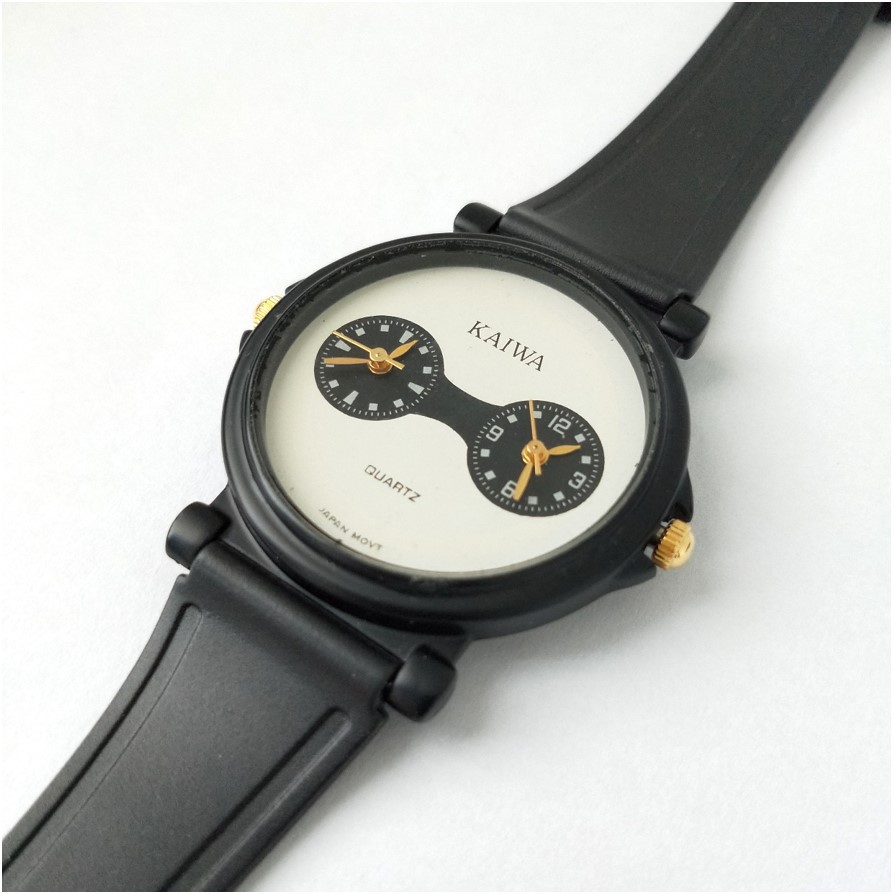 Jam Tangan Rubber Minimalis Pria Kaiwa Double Movement Analog K32013