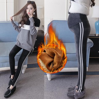  Celana  Legging  Panjang Wanita  Hamil  Bahan Velvet Tebal 