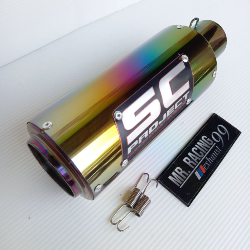 Knalpot SC PROJECT Sandblasting - SC Carbon - SC Titan  - SC Carbon Blue - SC DOFF - SC Rainbow Silincer Only Cbr150 - Ninja250 - Ninja Zx25rr - R25  - CB150 - CBR250RR - R15 - Vixion - Xabre -MX KING - Beat - Scoopy -Vario  - Nmax - Aerox -  Satria-SC Rainbow