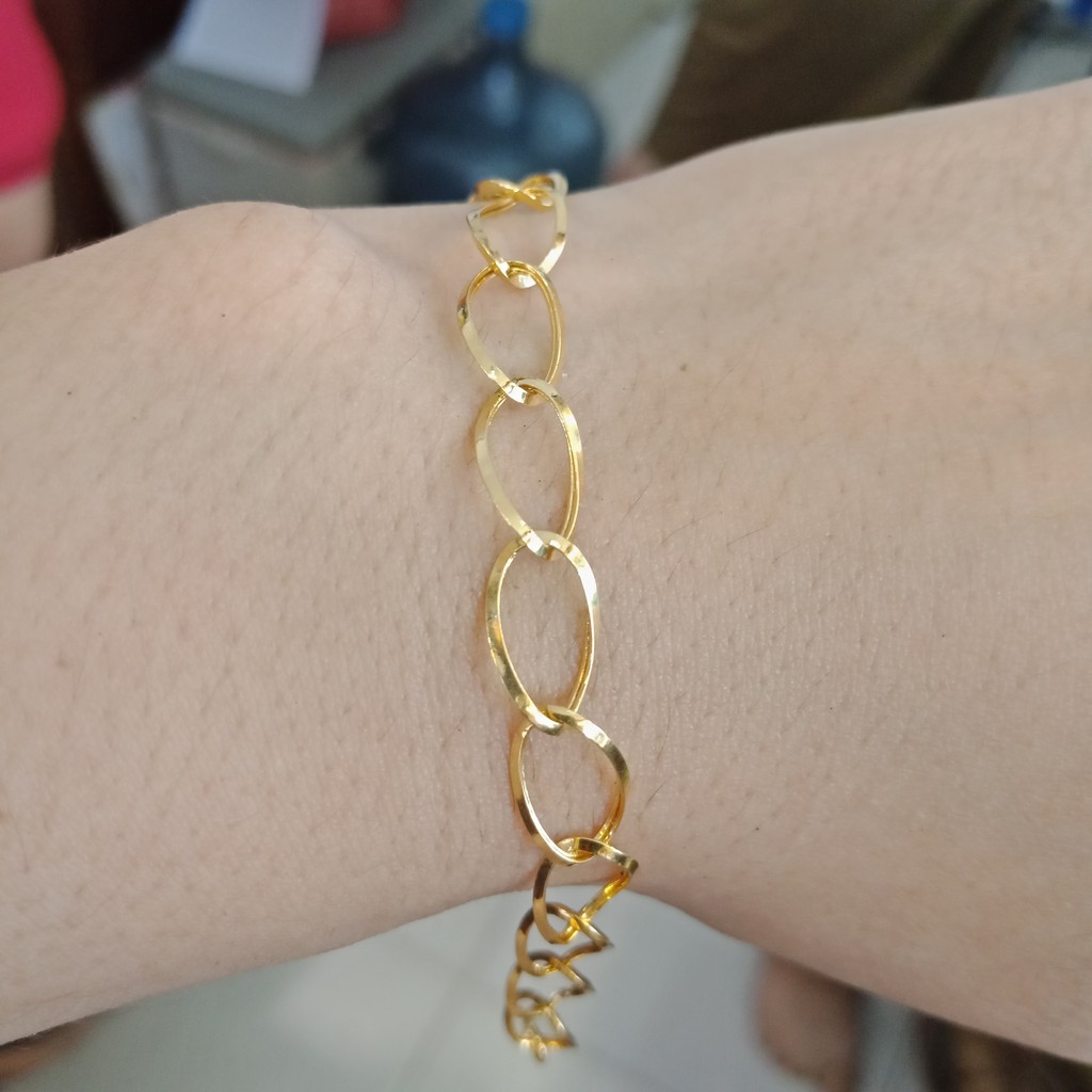 gelang rantai tangan anak dan dewasa emas asli kadar 700 70% 16k 22 holo trixie chain 2 gram