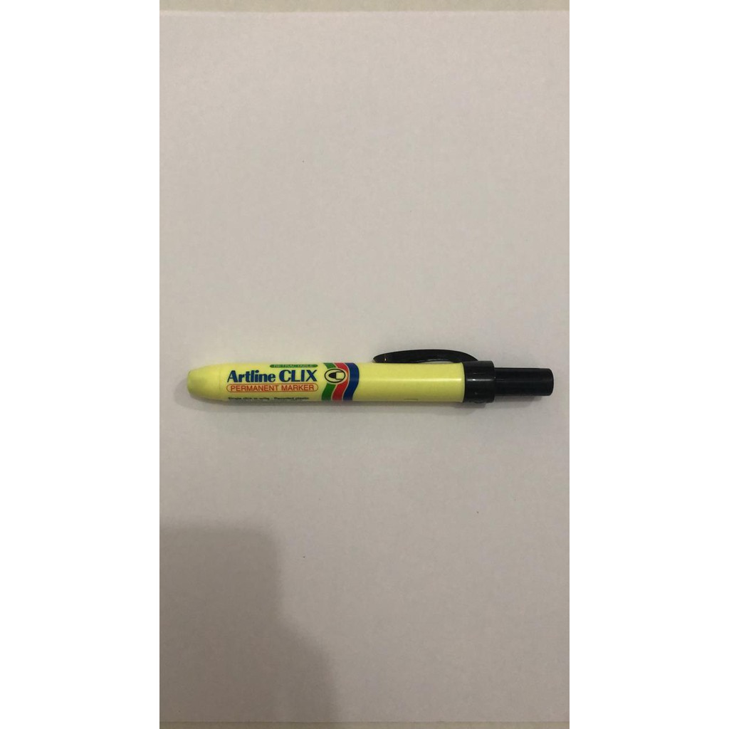 

Spidol Artline CLIX Retractable Permanent Hitam/Biru EK73