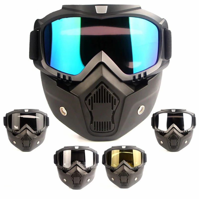 MPro Kacamata Goggles Mask Motor Retro Windproof / GOGGLE MASK KACA MATA HELM Variasi Classic TaffSPORT