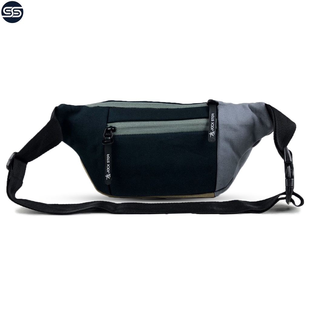 Tas Selempang Pria Original Jackstar Waistbag Distro Slempang  Sling Bag  Cowok Cewek Terbaru