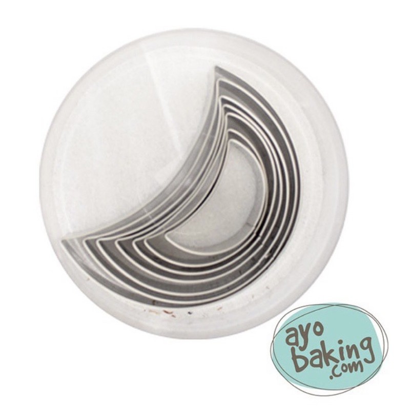 

SURYA Box of Cutter Half Moon Plain set of 7pcs