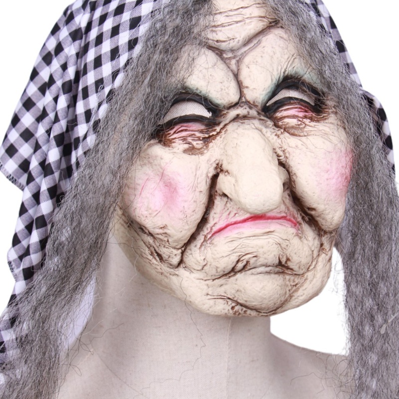 Zzz Penutup Kepala Desain Granny Horror Untuk Pesta Halloween / Festival / Cosplay