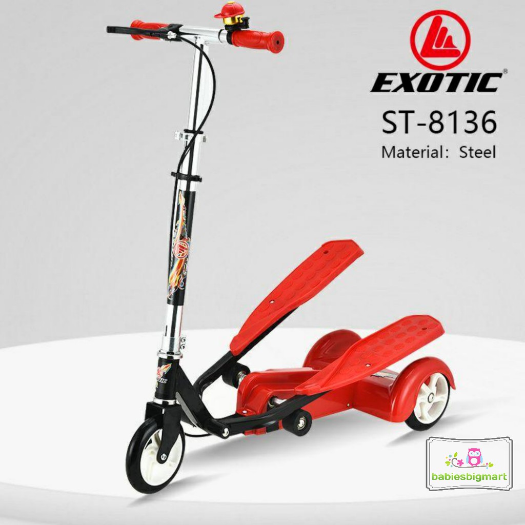 Scooter Exotic ST 8135 ST 8136 Otoped Skuter Lipat Music Anak