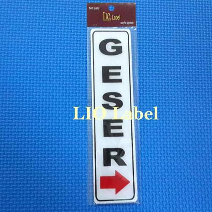 

Sign Label GESER KANAN ZD73
