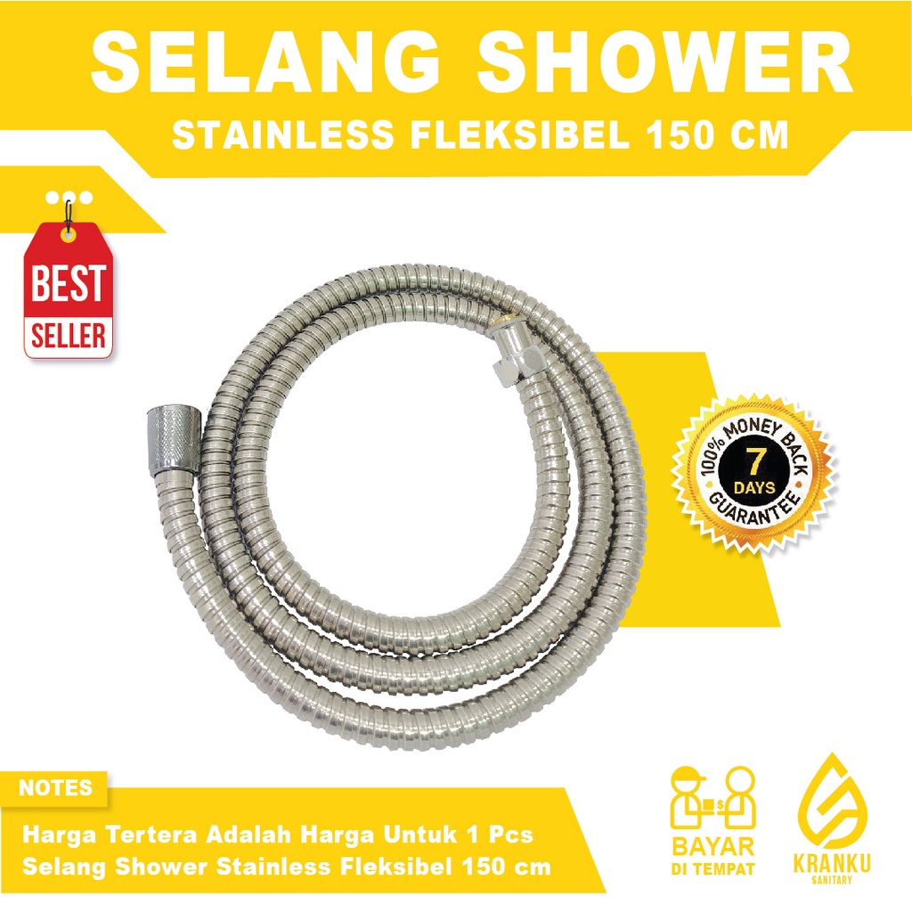 Selang Shower Mandi Selang shower kamar mandi 150 cm selang fleksibel