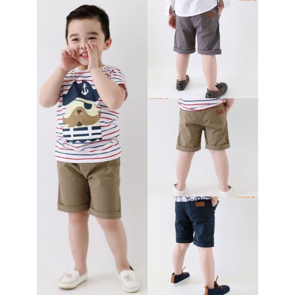 CELANA PENDEK ANAK POLOS SHORT PANTS ZUNIOR CELANA PENDEK POLOS 1 TAHUN 2 TAHUN 3 TAHUN 4 TAHUN 5 TA