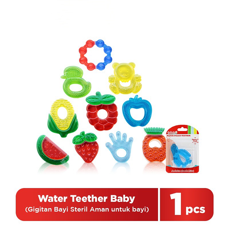 Gigitan Bayi Reliable - Water Teether Baby -Silicone Teether Warna - Fun Silicone Teether