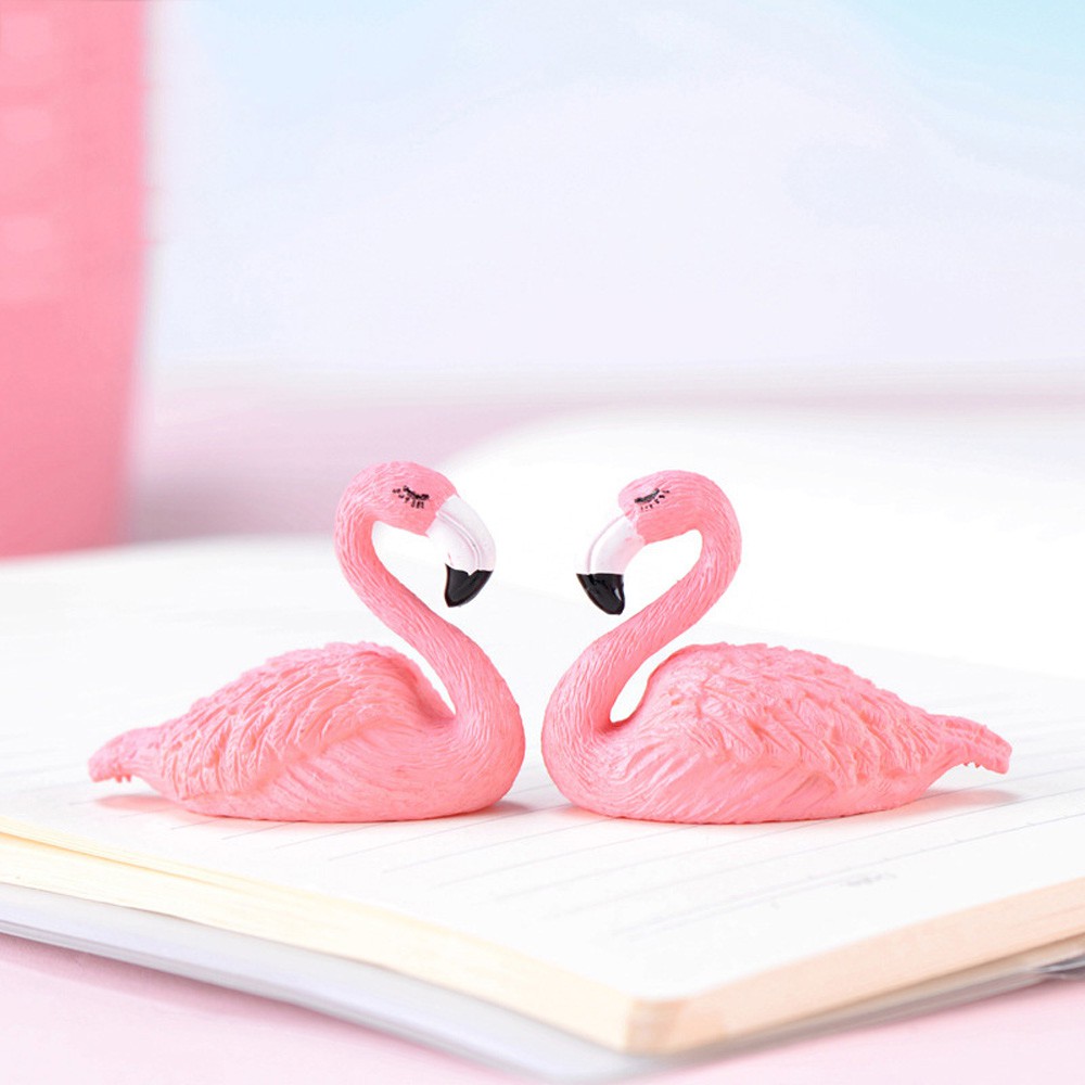 Mxbeauty Miniatur Flamingo Bahan Resin Handmade Untuk Dekorasi Pesta Pernikahan