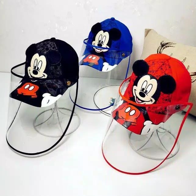 laristerus79 TOPI MICKEY topi miki topi face shiled shield maskertopi masker ORI