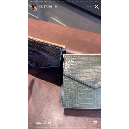 Tas Jastip charles n keith croco hitam