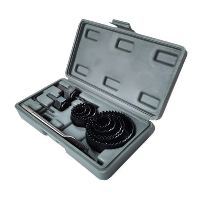 ORANGE HOLESAW KIT SET 13 PCS - MATA BOR KAYU HOLE SAW