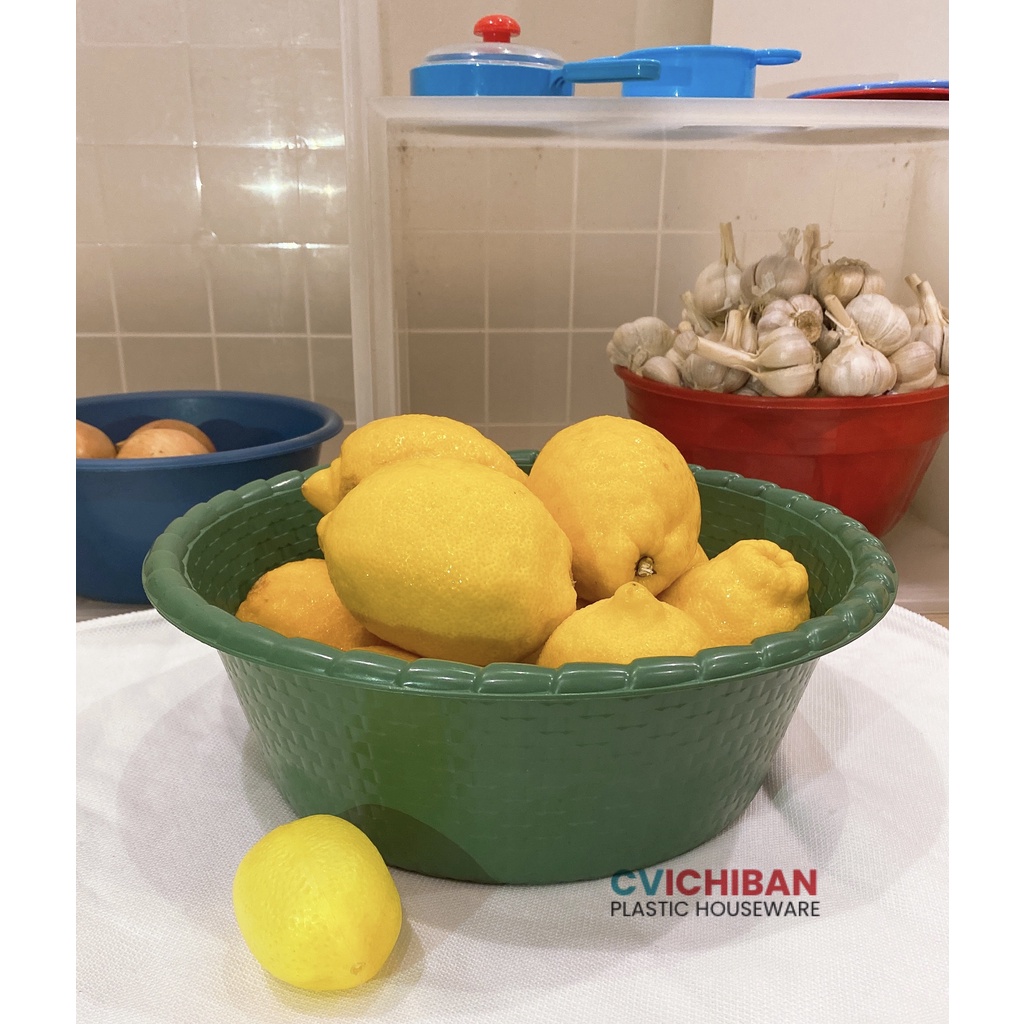 Baskom Rotan - Baskom Nasi Hajatan Murah Diameter 29 cm / Besek Serbaguna / Waskom Wakul / Bakul Ken