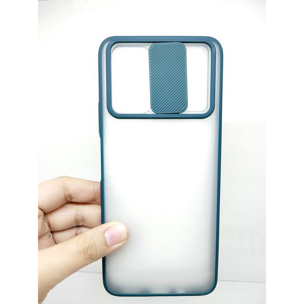 SLIDING CASE Infinix Note 8 X692 6.95 inchi Camera Lens Protection Fuze Macaron Matte Dove