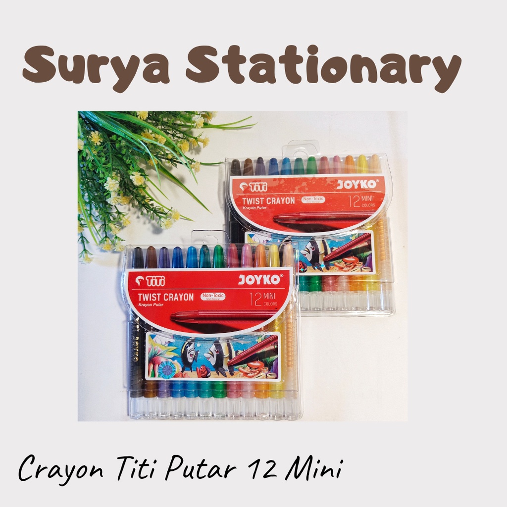 

(SET) Crayon Joyko Putar 12 Mini / Krayon Putar / Krayon Joyko Putar