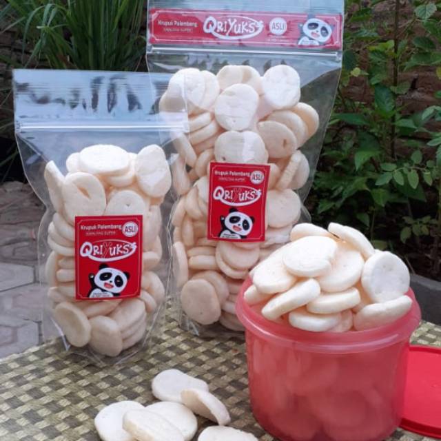 

Kerupuk amplang Palembang QRIYUKS cap Panda Kualitas SUPER isi 200gr