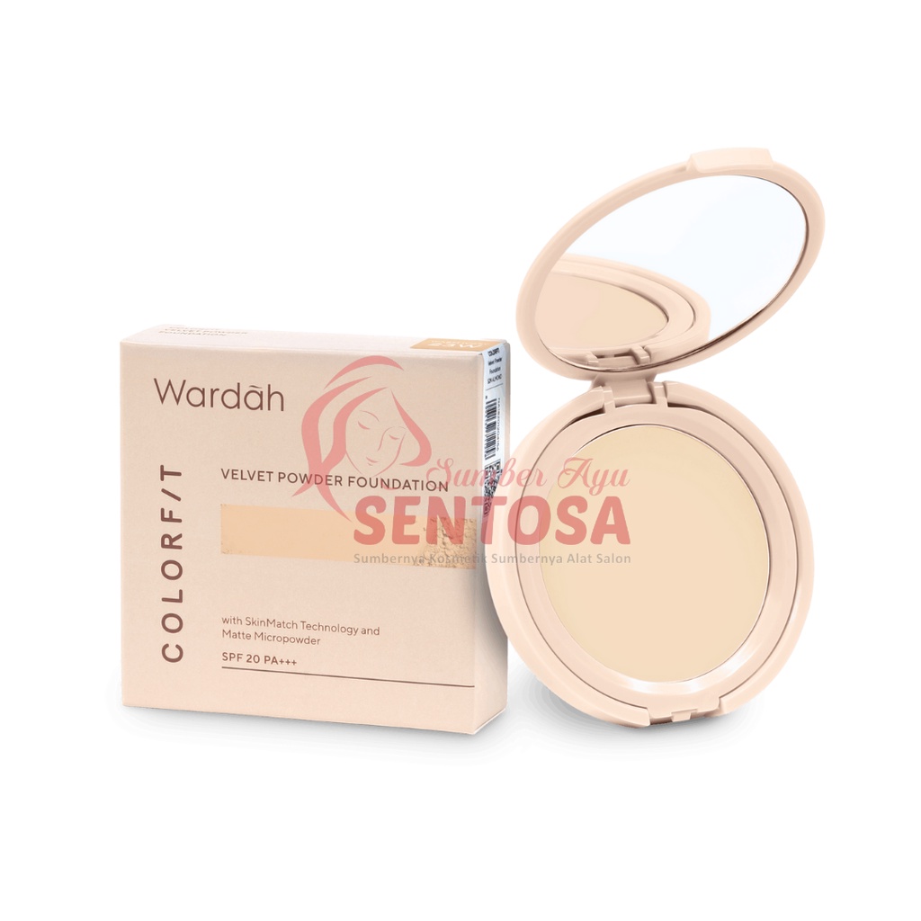 WARDAH COLORFIT VELVET POWDER FOUNDATION 11GR (REFILL)