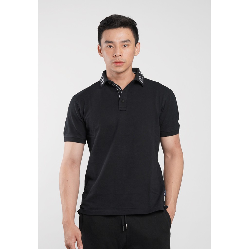 Osella Baju  Pria Polo  Shirt Polos  Black Shopee Indonesia 