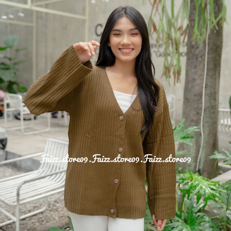 CARDI RAJUT JALUR WANITA/CARDIGAN RAJUT OVERSIZE PREMIUM STORE09 MURAH