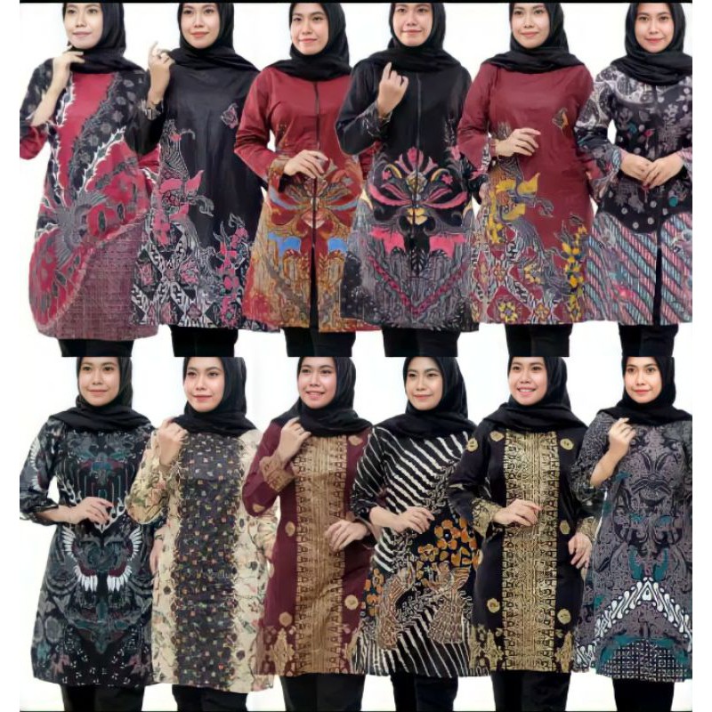 (bayar dirumah)TUNIK BATIK  SHIBORI JUMPUTAN TERBARIU size S_3L  /HRB026