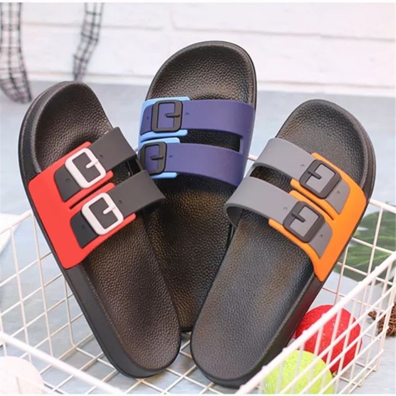 sandal karet pria terbaru gesper 2