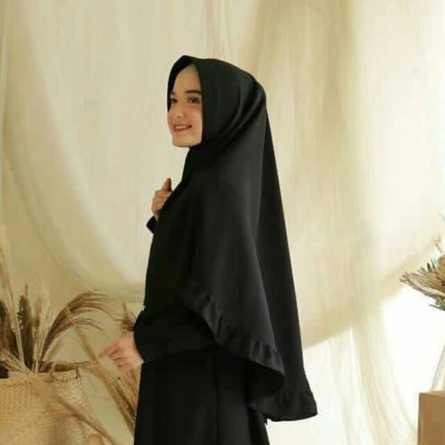 Khimar Hijab 2in1 instan resleting (FREE GIFT)