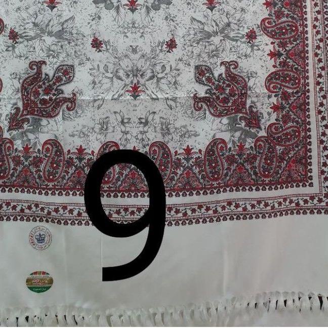 ➺ sorban putih kashmiri print arifat surban habib umar bahar syal panjang printing rida ulama no alm