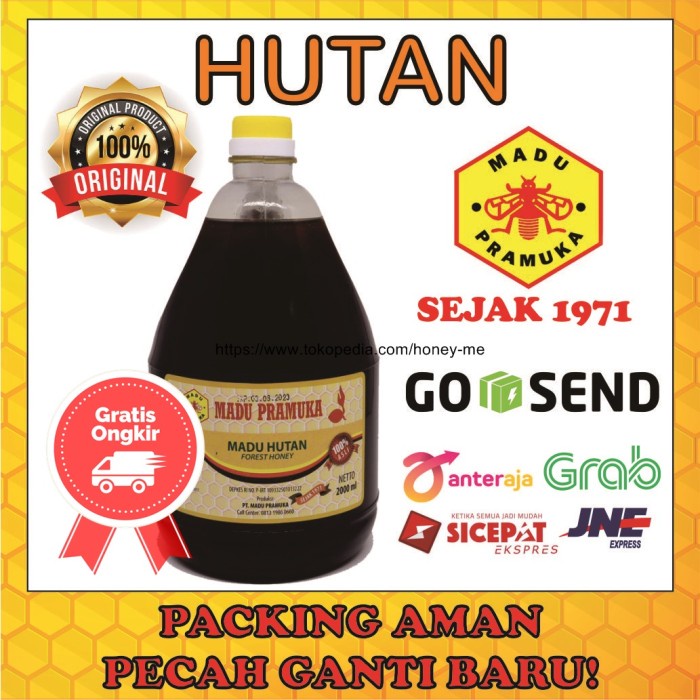 

Madu Pramuka HUTAN 2 liter Murni Alami 2000 ml