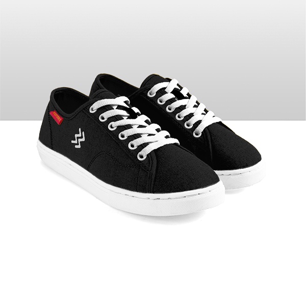 Geoff Girls Official - Una Black White | Sepatu Wanita  | Sneakers Wanita-5
