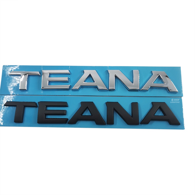 1pc Stiker Emblem Logo TEANA Bahan ABS Krom Untuk Mobil NISSAN