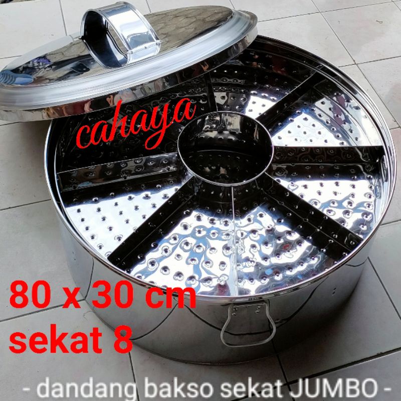 dandang bakso jumbo 80x30 sekat 8
