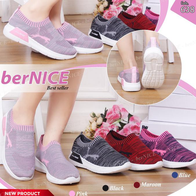 Sneakers Bernice 638 Sepatu Sport Casual Wanita Ready