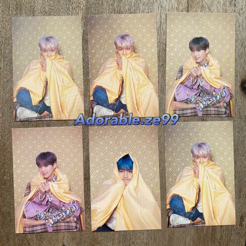 OFFICIAL POSTCARD BTS - MOTS Persona Jin Seokjin Jhope Hoseok Taehyunh V RM Namjoon Suga Yoongi Map 