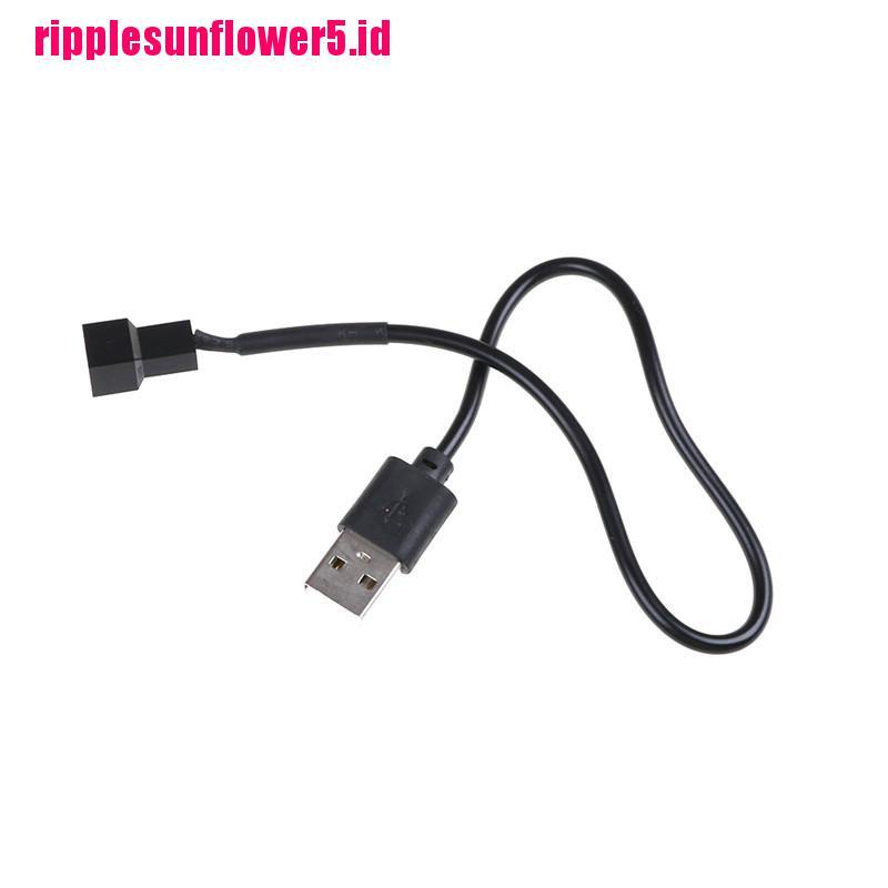 5v Kabel Adapter Konektor USB 2.0 A Male Ke 3 Pin / 4Pin Untuk PC Fan