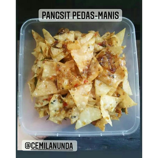 

KERIPIK PANGSIT PEDAS MANIS 250GR (BOX)