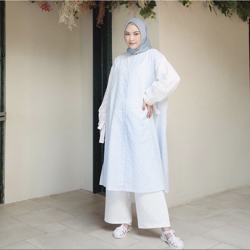 tunik hijabchic gingham tunic hijab chic