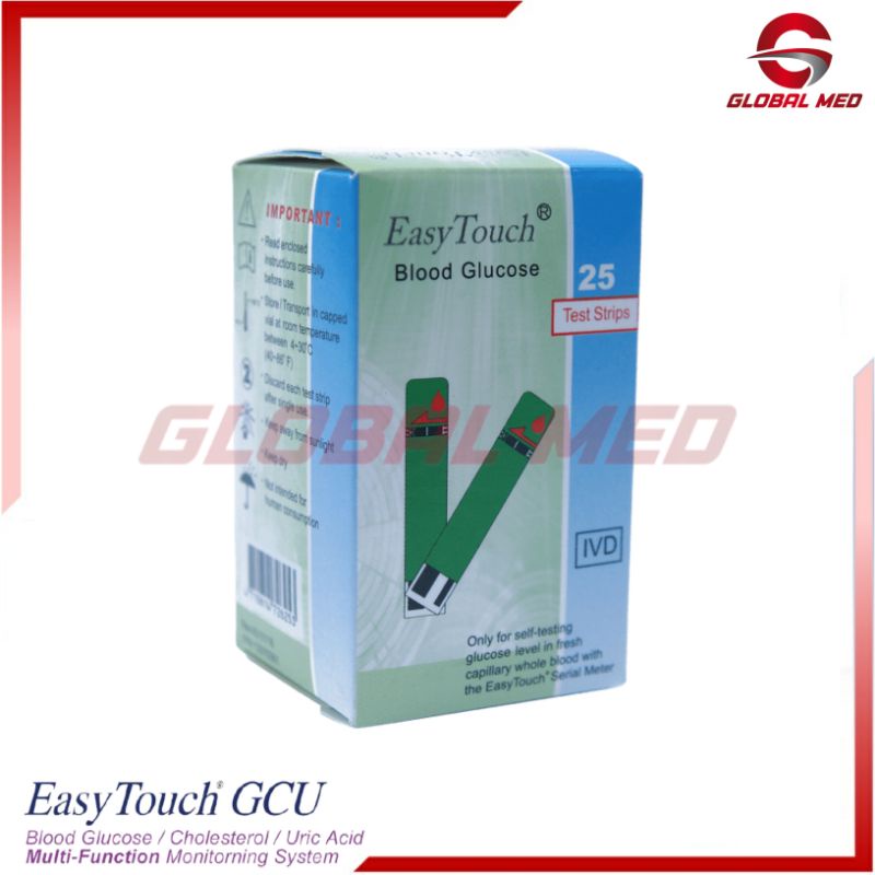 Strip Stik Easy Touch Gula Darah Refill Easytouch Glucose Tes Gula