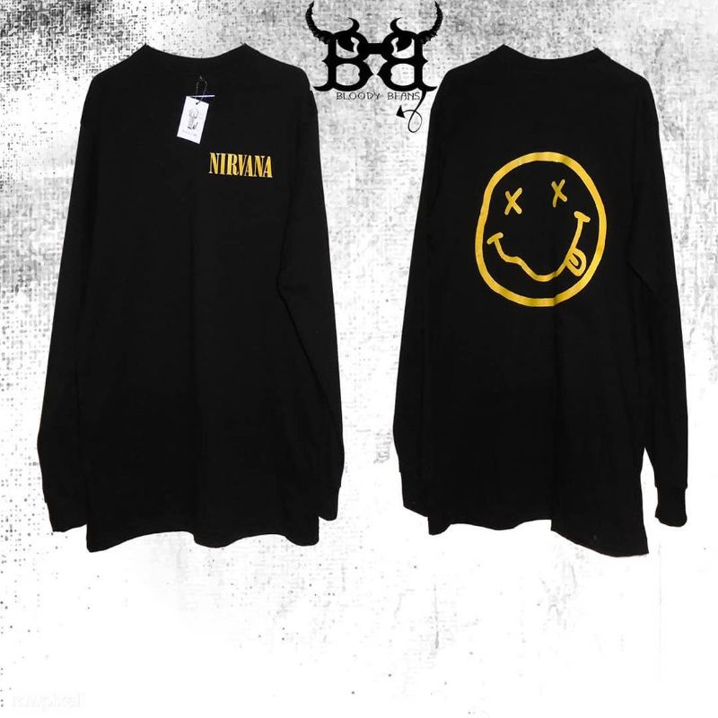 Kaos Nirvana Long Sleeve