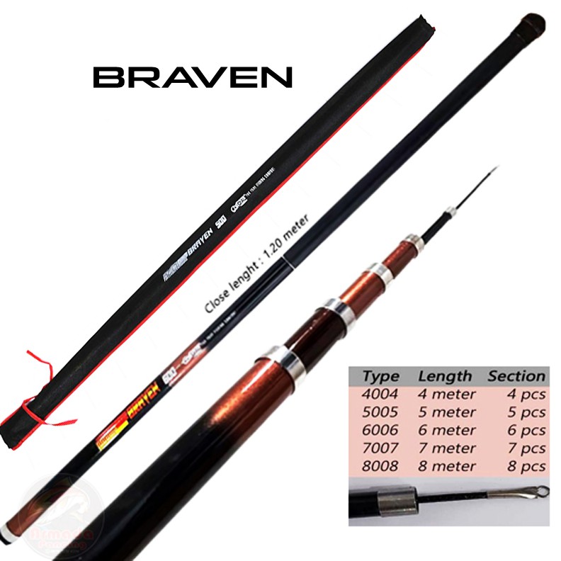 Joran Pancing Cordial Braven I Joran Tegek Cordial BRAVEN I Ruas Panjang