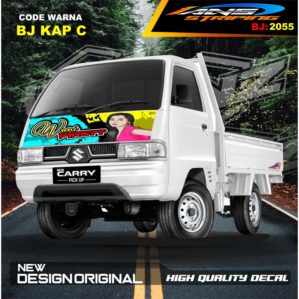 STICKER DECAL KAP DEPAN CARRY L300 PICK UP / STIKER KABIN CARRY L300 / STIKER KAP CUP DEPAN L300 PICK UP / STIKER MOBIL